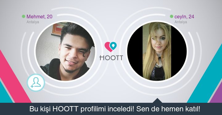#HOOTTapp Yakınındaki kişilerle sohbet etmek için HOOTT indir. HOOTT ile Eğlen! goo.gl/jPUaB0