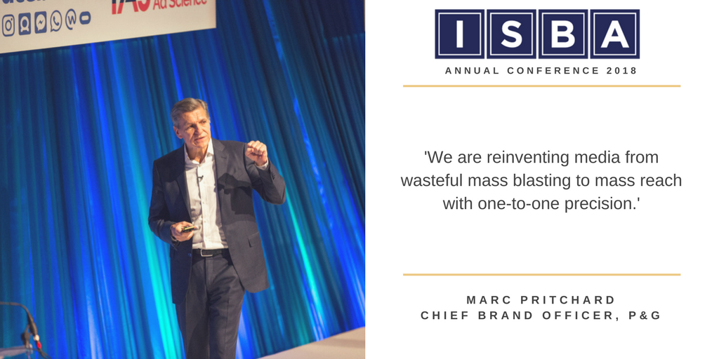 Marc Pritchard is looking to take back control and transform the industry through mass disruption and moving from mass waste to mass reach is just one part of that. #ISBAconf @PGUK