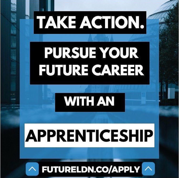 kendall_ldn's tweet photo. Its National Apprenticeship Week, so what better way to get involved and kickstart your career than with a @LDNFuture apprenticeship!?

Apply today and start your journey with us here at Future LDN - https://t.co/P2BjXIKYFG
#NationalApprenticeshipWeek https://t.co/V8TnsL1MAR