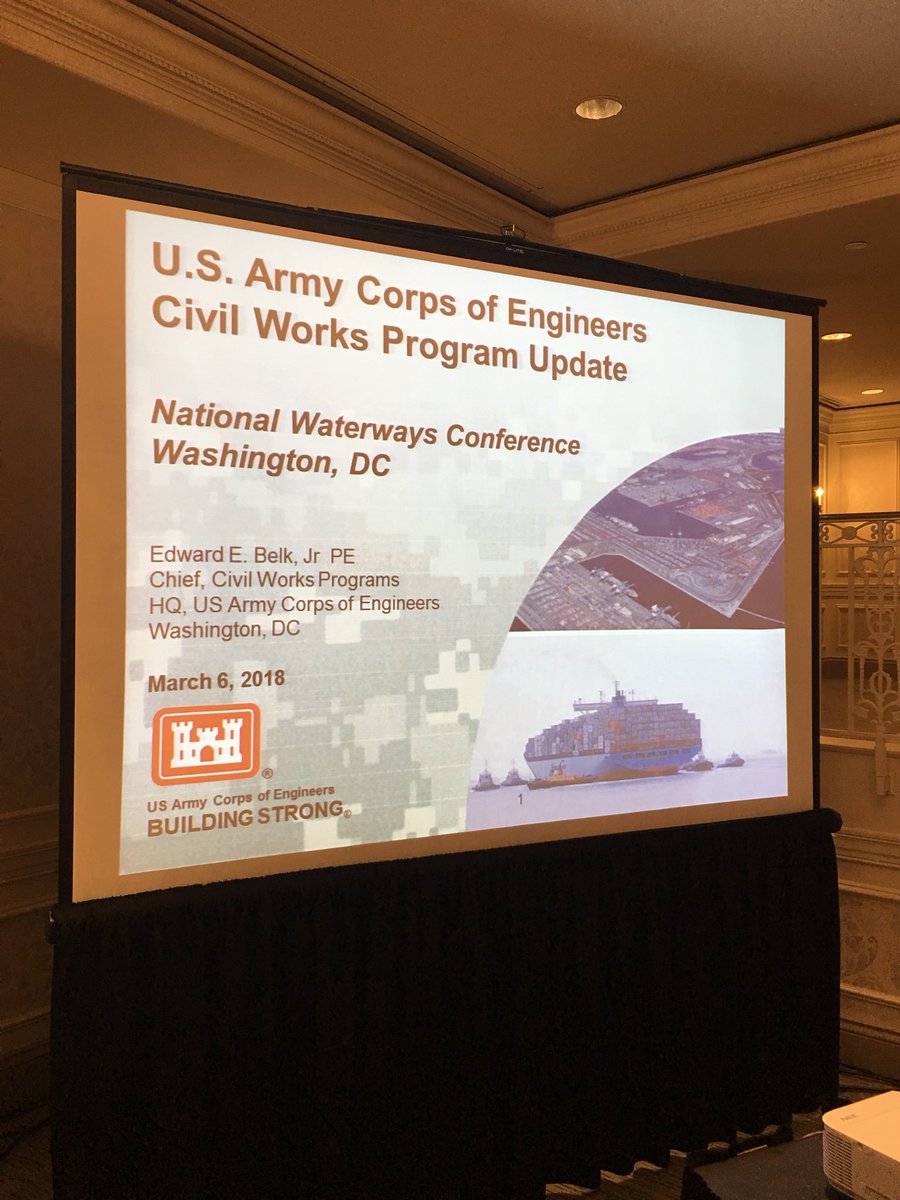 LRPortDirector's tweet photo. @LRPortDirector @LittleRockPort - attending the National Waterways Conference to learn more about waterways funding and critical issues #NWC  #corpsofengineers #waterways https://t.co/GhfnAwhBw9