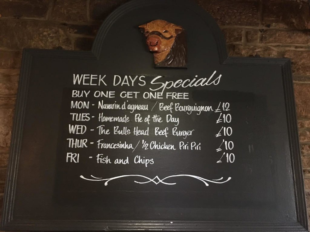 Week Day Specials – Buy One Get One Free at <a href="/TheBullsHead1/">TheBullsHead</a> 
See poster or click link below for details 
holmfirthevents.co.uk/event/week-day…