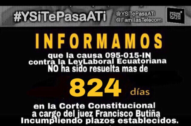 en camino a <a href="/CorteConstEcu/">Corte Constitucional</a> Audiencia ante todo el Pleno Jueces

causa 095-15IN #NoAlTechoEnUtilidades #YSiTePasaATi 

2 años después! YA ES TIEMPO DE HACER JUSTICIA AL TRABAJADOR <a href="/alfredoruizg1/">Alfredo Ruiz</a> <a href="/Francis_Butina/">Francisco Butiñá M.</a>