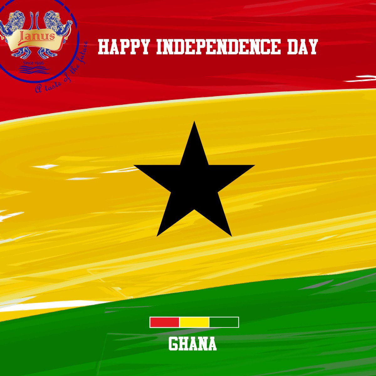 JanusServices's tweet photo. Wishing you the warmest wishes on this Independence Day Ghana! 
#JanusServices #Janus #IndependenceDay #RepublicofGhana https://t.co/X7WiBVs2bw