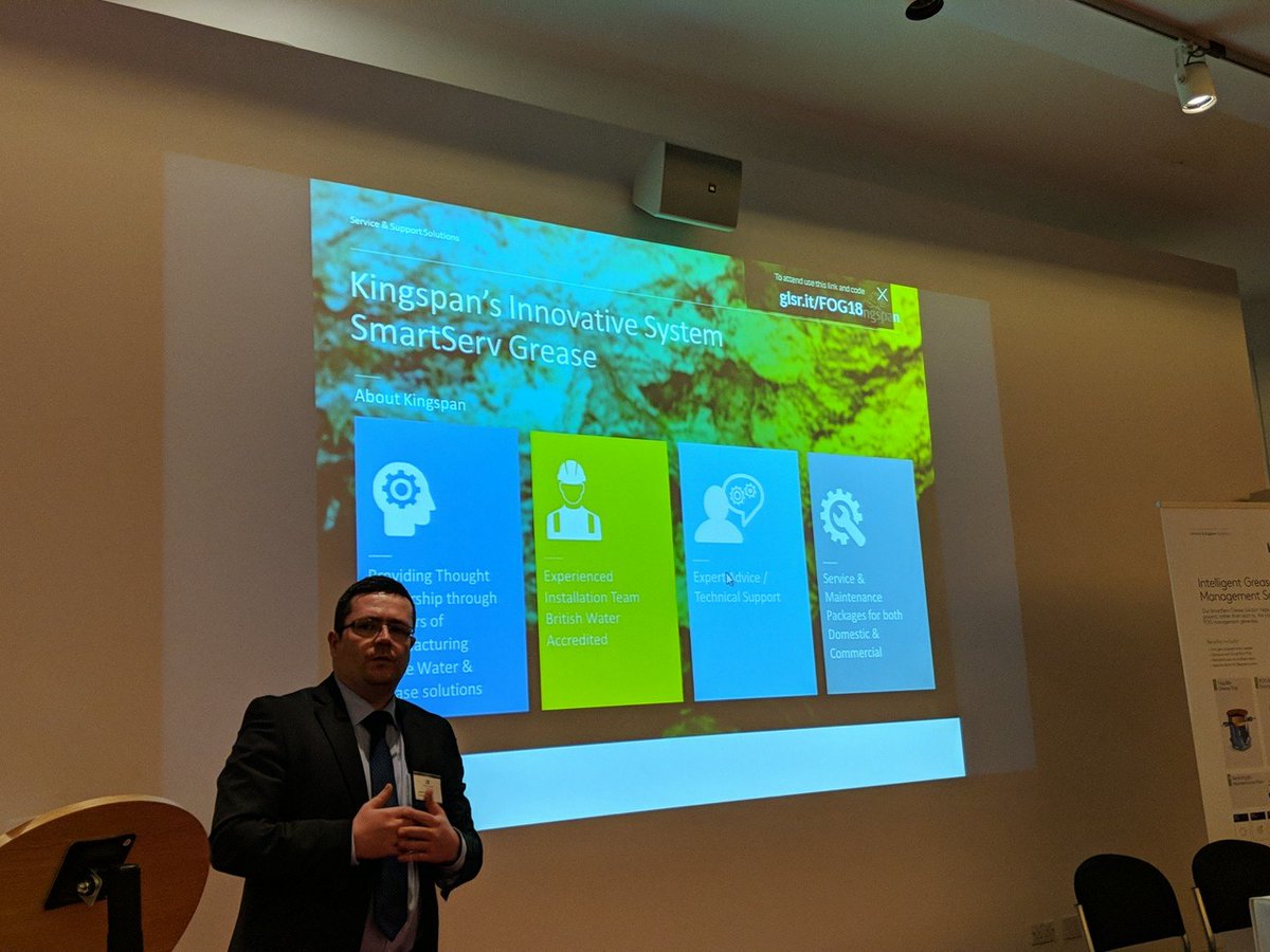 MarBatistas's tweet photo. James Curran from @KingspanEnviro presenting 'FOG for fuel' at the #FOGconference https://t.co/NRudaoNmNq