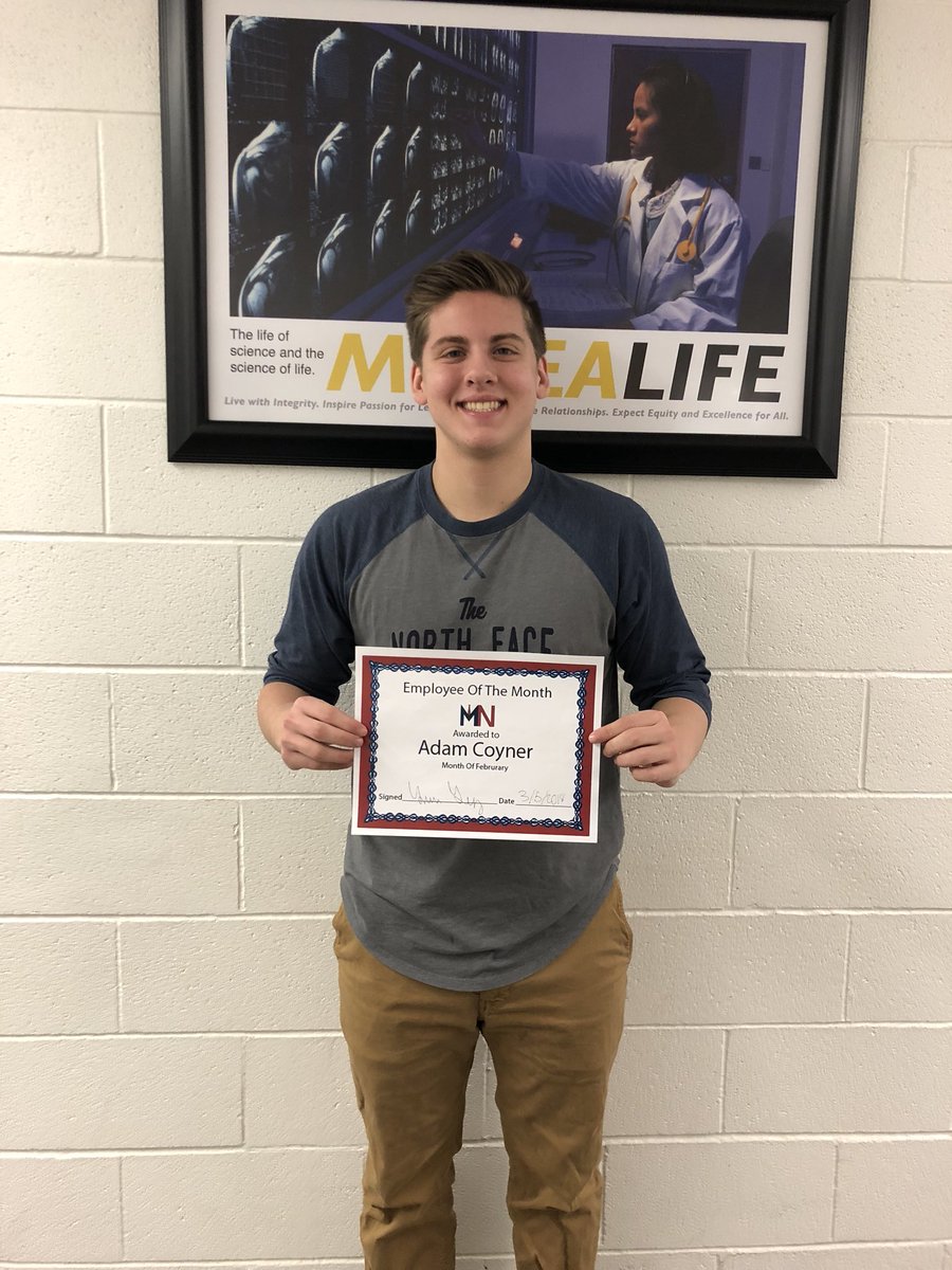 MetaNova’s employee of the month for the month of February is Adam Coyner from our Sales team!! 🎉🎉