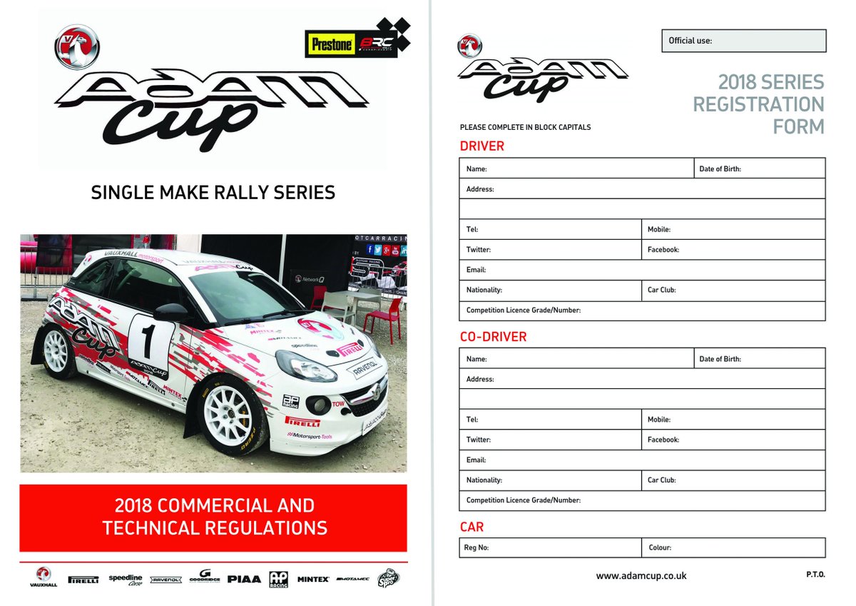 VauxhallJunior's tweet photo. The #ADAMCup series regulations and entry form are now on line and can be downloaded from: https://t.co/bLTPU1K2dS https://t.co/3y49FVJNBg