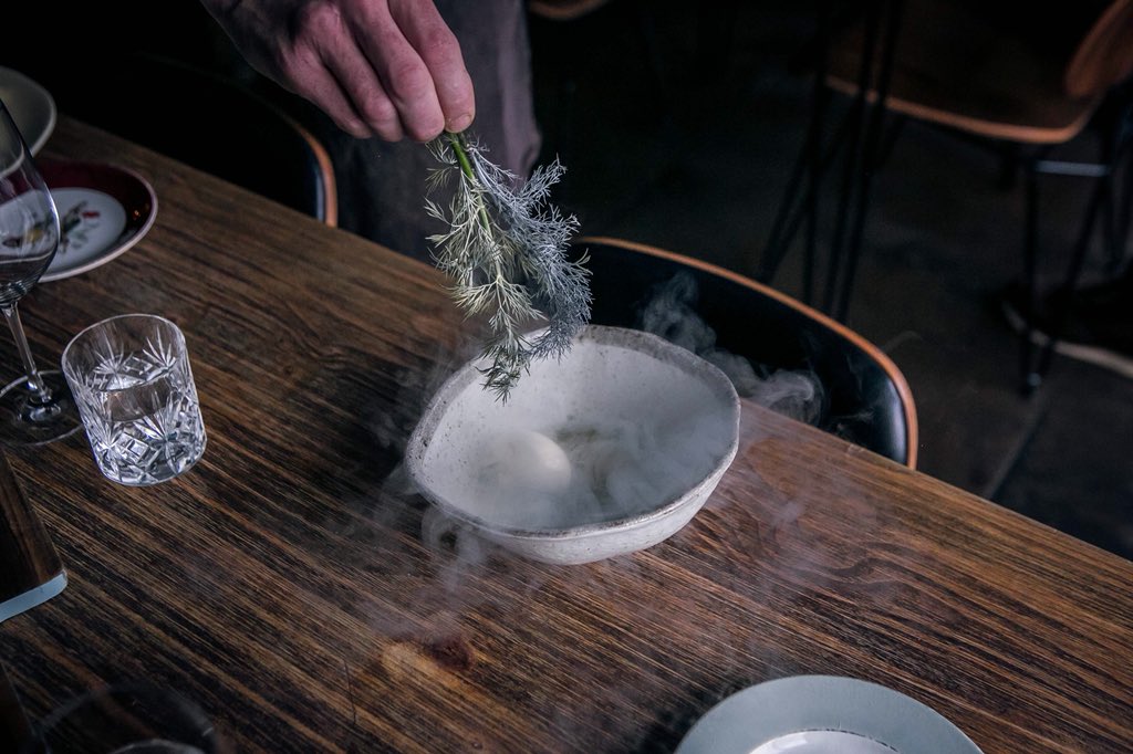 108Garage's tweet photo. Have you ever tried a dessert that is served with a liquid nitrogen dipped sorrel leaf? We thought not. Make a booking via bookings@108garage.com to try it, it's delicious!
 
https://t.co/B7OtrowCoa https://t.co/uXzc4LXn4S