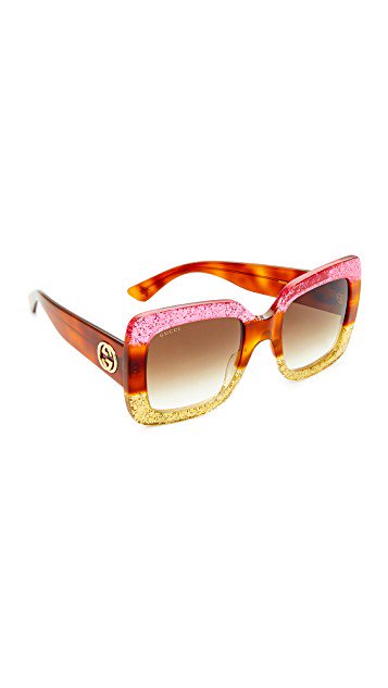 Glam rock-inspired Gucci sunglasses 