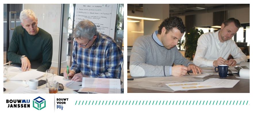 BouwmijJanssen's tweet photo. Samen met externe partijen op onze locatie aan de slag met het project 45 woningen Prinat van Goed Wonen Gemert. Wij wensen het gehele team veel succes! https://t.co/vLheuGvysr