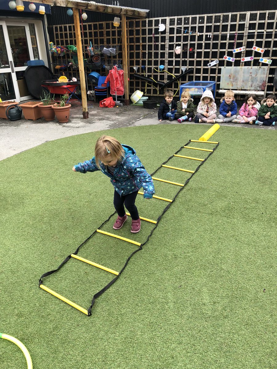 We have made our own obstacle course. Lots of fresh air and exercise for #healthybodyhappyme @NDNAtalk  @NewportLiveUK