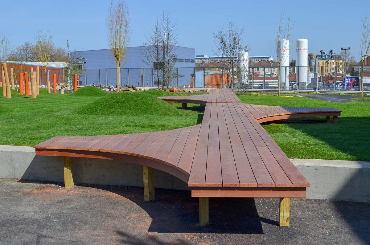 outdoordeckco's tweet photo. Premium grade Massaranduba bespoke timber seating and stage/catwalk units were installed at Chobham Academy - what a great way to keep kids entertained in the playground.
https://t.co/2nJ7rWyomy
#decking #catwalk #timberstage #timberesating https://t.co/D25lA4ZkBG