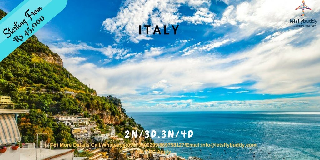 letsflybuddy's tweet photo. #letsflybuddy #Italy #travelpackage. Starting from ₹ 37,000-2N/3D, 3N/4D. #FlyInStyle #MakeTravelHappen #traveltips #familyvacation #Adventure #grouptravel #allinclusivevacations #IncredibleIndia #travelindia #indiatravelseekers #Kolkata #travel #trip #globetrotter #tourists https://t.co/4CDUzFXvOQ