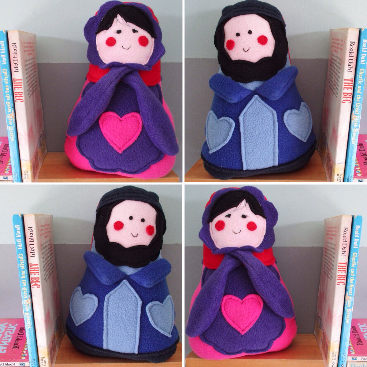 craftessltd's tweet photo. Double sided for twice the fun, the finished Russian Doll plush makes a cuddly gift (and you get to enjoy making it!). Made from brightly coloured anti-pill fleece, with a 100% wool filling. Which side is your favourite? #craftess #childrenstoys #giftideasforkids #homemadetoys https://t.co/unPNQuC2U2