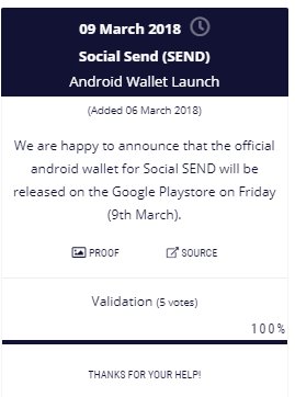CallCryptoChris's tweet photo. Good news. Published today.

@SocialSendCoin $SEND

They will launch their Android Wallet at 9th March.

Find others Coins here: 
https://t.co/3PjEXXu8S6

Trade it here: 
https://t.co/zQCrpdKuVD 

Website, Whitepaper and Roadmap here:
https://t.co/wgaLpVy3CV

#ETH #BTC #LTC #XRP https://t.co/4wiAuuxvla