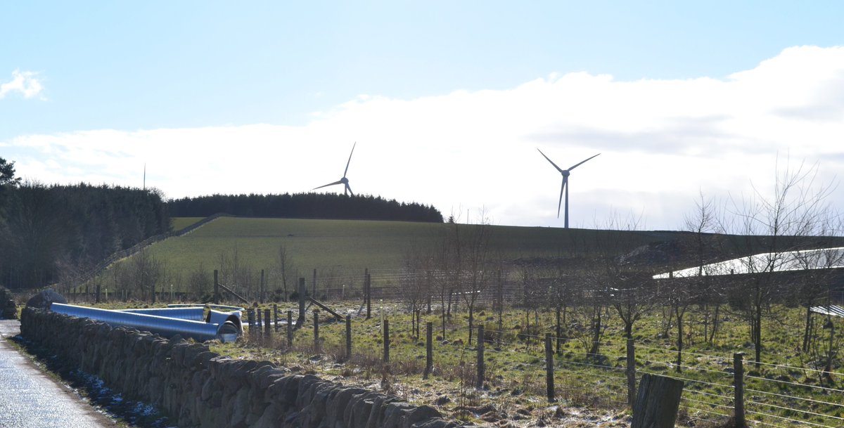 Derek_BSIB's tweet photo. Plascow Renewables wind turbines, ground source heat pumps and chicken sheds.  A fantastic example of farm renewable energy electricity and heat. https://t.co/PKb1IwmWYW