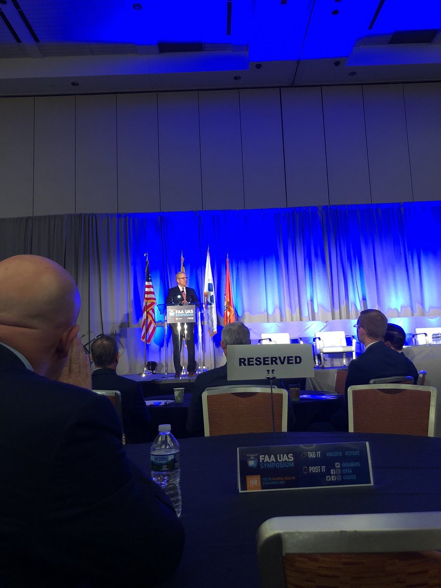 aloftai's tweet photo. Acting FAA administrator Elwell: LAANC Beta test starts April 30th. 500 airports will be live by September. #uas2016 https://t.co/DElAbMWeAj