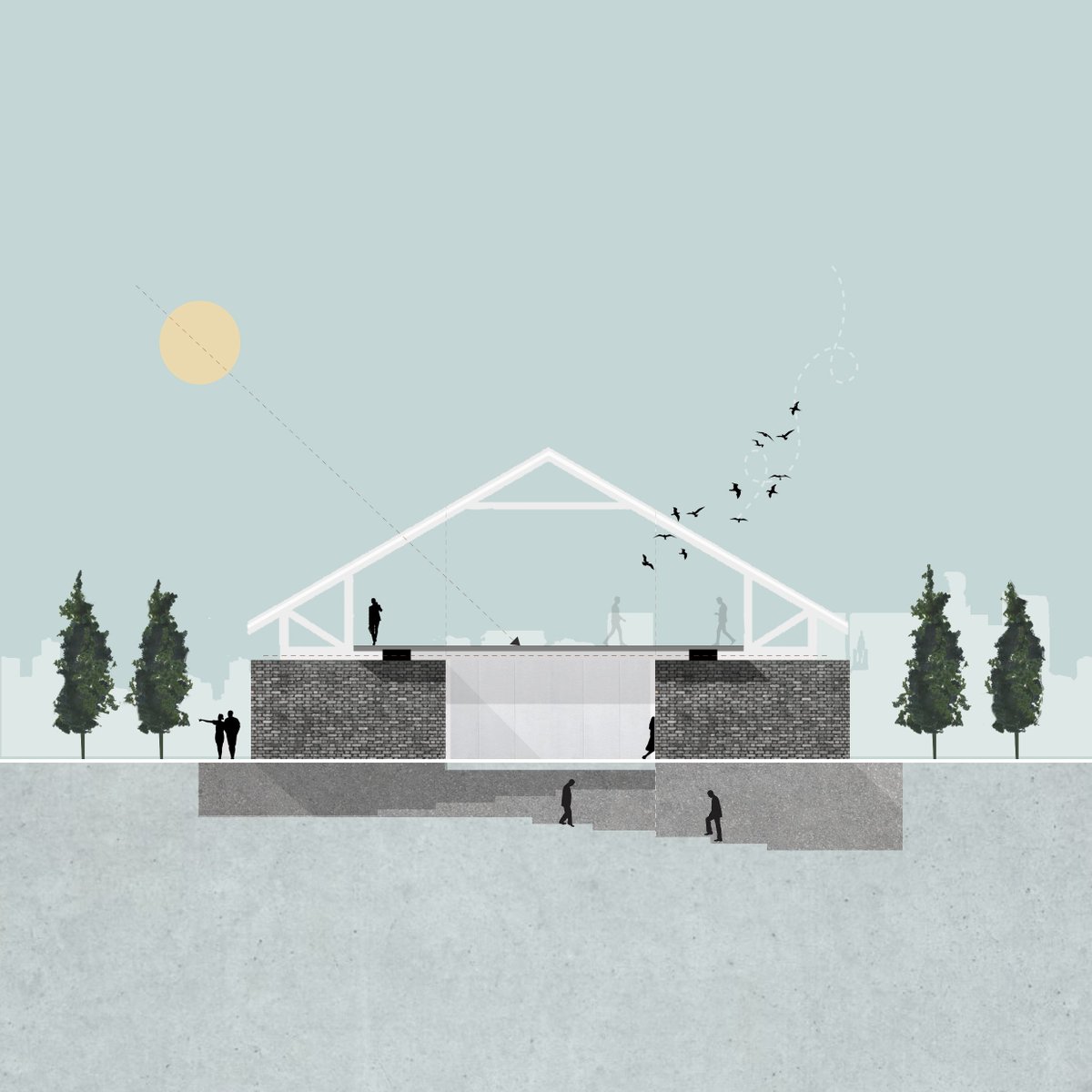 zeanmacfarlane's tweet photo. Roofless - Zean Macfarlane #architecture #architect #archi #roof #roofless #sun #concept #roofing #newidea #openspace #openfeel #feel #trees #nature #landscape #sun #community #blue #place #space #storage #free #trends #trend #twitter #see #sight #view #line #growth #tweet #art https://t.co/RN3nDKirnu