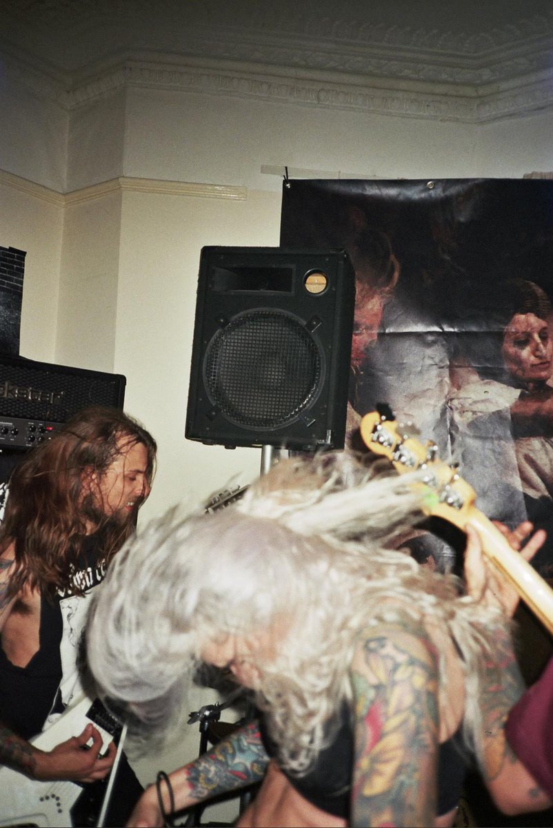 Throwback to playing house show last year w/ <a href="/rancourcc/">Rancour</a> Oblong &amp; Sock. We need more of this in the future. 
In 4 days we leave for tour w/ <a href="/TriviumOfficial/">Trivium</a> &amp; <a href="/powertriptx/">POWER TRIP</a> starting in Netherlands, Paartonaat. 
Photo: Reid Allen