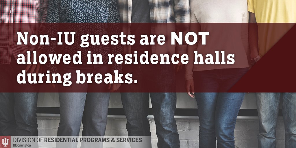 If you're staying on campus for #SpringBreak2018, don't forget the rules about guests!