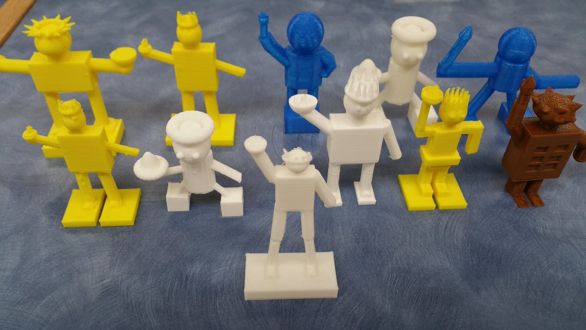 LakeviewLMC's tweet photo. The Colossus of Rhodes from Hereda and Novak's team. The top vote is up front. Students designed using @tinkercad and printed on @makergear M2. @SMFSchools @LakeviewLoop#publicschoolshoutout #3Dprinting https://t.co/SqantvLCmQ