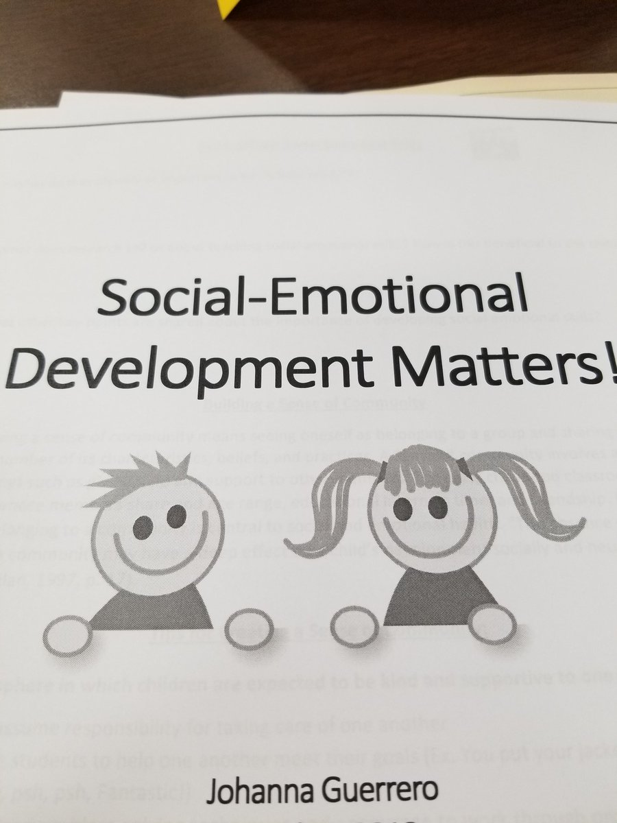 Region IV training! Social-emotional Development Matters! #wearegroves #preklife #futurecoworkers #socialemotionaltraining @HumbleISD_PREK @Tinalide