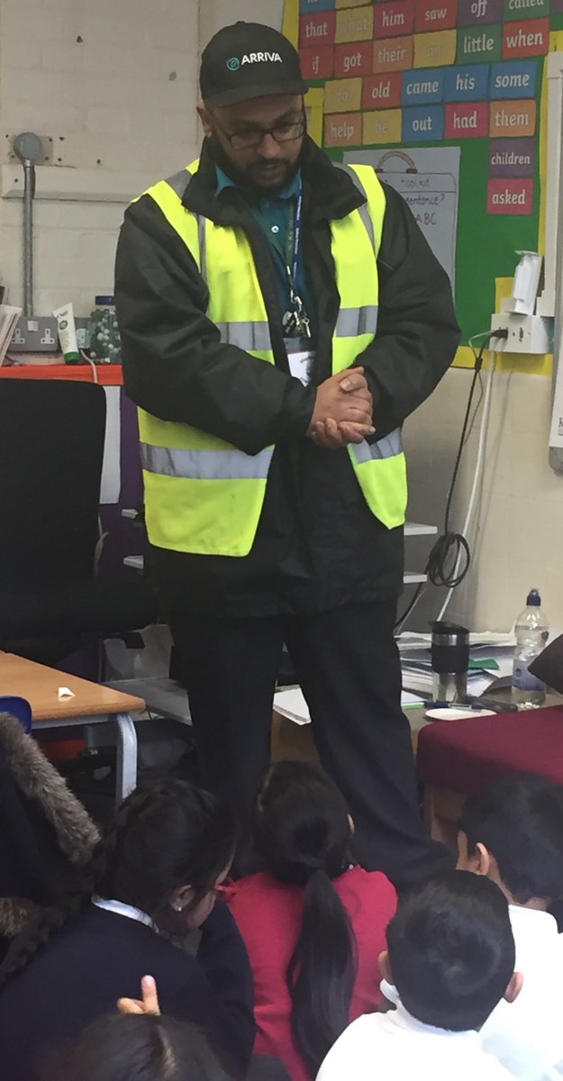 MayflowerSch's tweet photo. #rayclass learnt about being a bus driver today #worldofworkweek https://t.co/NyUvSdXfBm