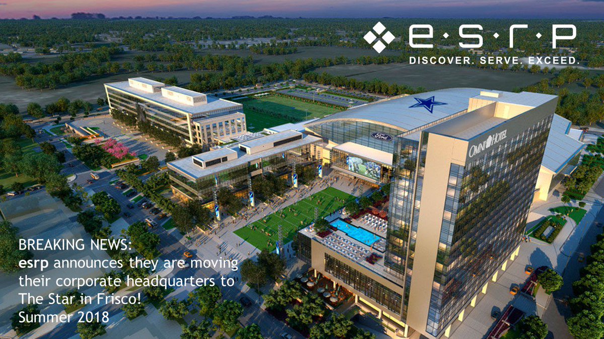 esrp_cre's tweet image. Today we are delighted to announce . . . this summer esrp will relocate our headquarters to The Star in Frisco.  #movinup