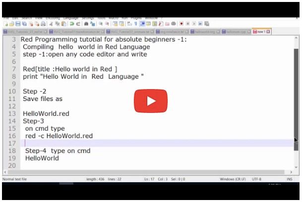 realRedToken's tweet photo. Red Programming Language #tutorial for absolute beginners: Compiling HelloWorld

☞https://t.co/omRbZ82B5a

#RED #Programming https://t.co/oav2eGJK1O