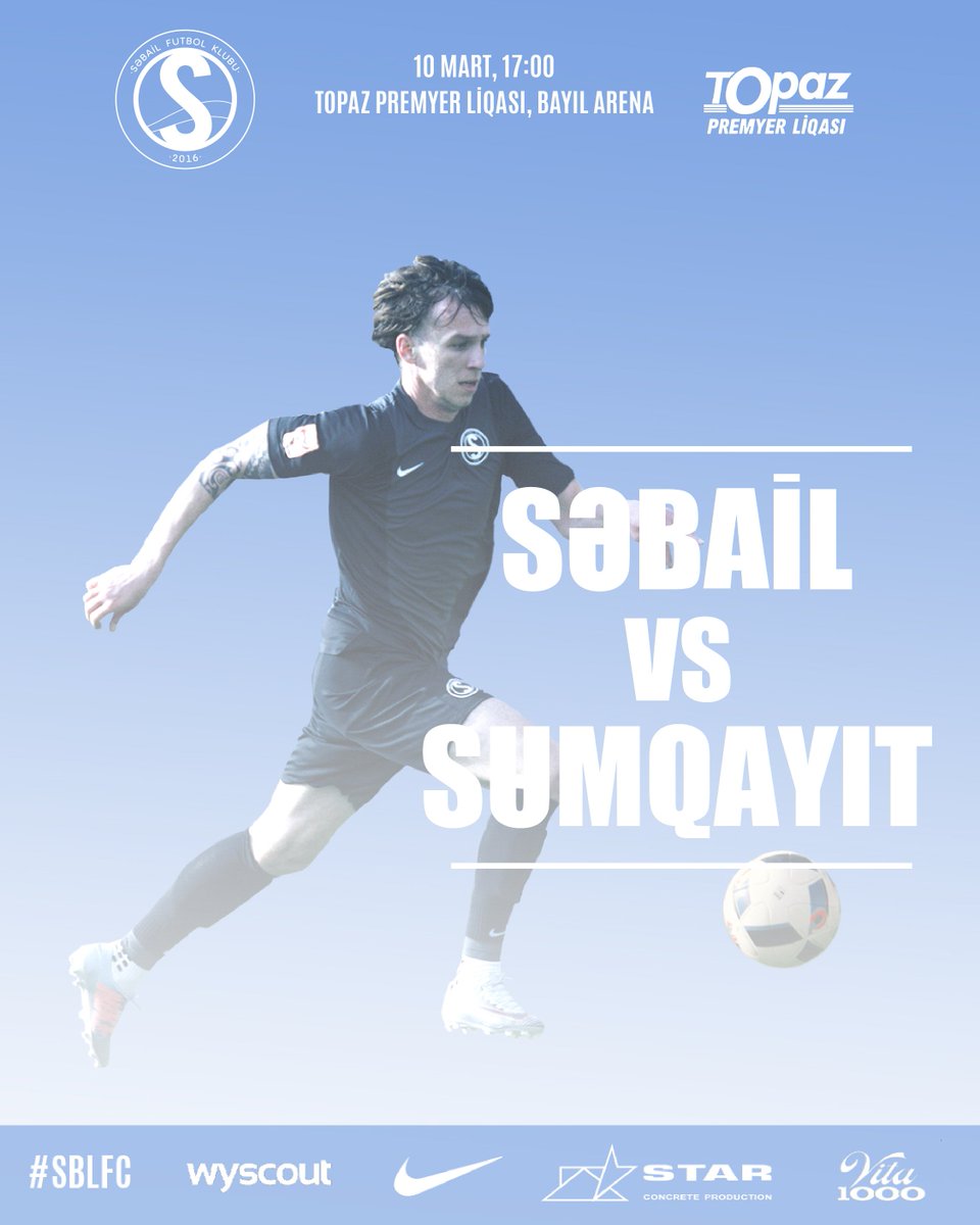 SabailFC's tweet photo. Bu Şənbə, Bayıl Arenada!
В Субботу на Баил Арене!
This #Saturday on Bayil Arena!
#SBLFC #SABAILFC #SBLSUM #PREMIERLEAGUE #PFL #AZERBAIJAN #BAKU #SUMGAYIT #FOOTBALL #FUTBOL #MATCHDAY https://t.co/P7E1NUixBy