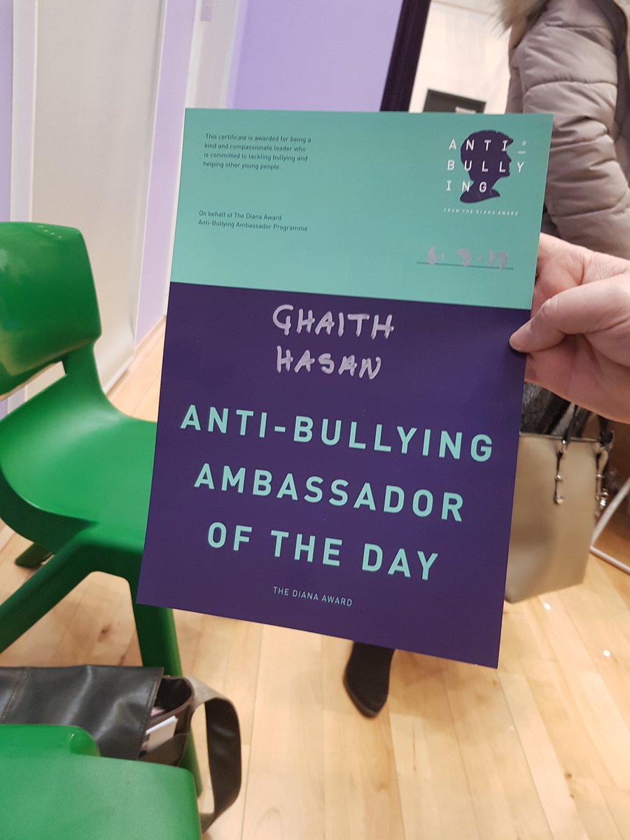 BAPastoral's tweet photo. Ghaith Hasan in year 10 being awarded the anti-bullying ambassador of the day award. Well done Ghaith. #inspirational @house_ba @bradfordacademy @Ba1Hashmi @AntiBullyingPro #ablikes https://t.co/8xsJ4DQoN3