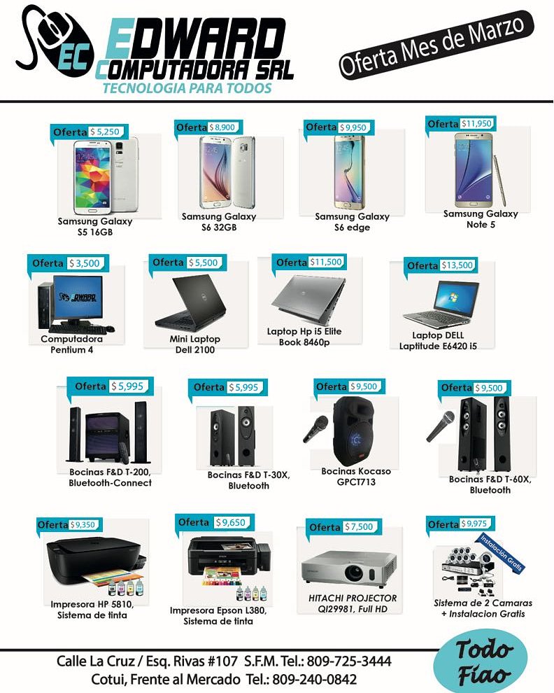 edwardcomputado's tweet image. OFERTA EN EDWARD COMPUTADORA
