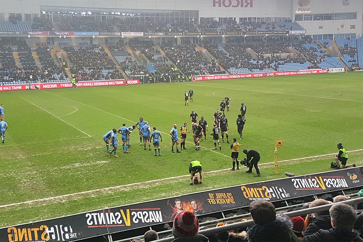 ImperiumMag's tweet photo. Imperium writer Amy Tuscher was at the Ricoh Arena on Sunday for Wasps' victory over London Irish. Read her match review here:  https://t.co/N1xBJag2xC #wasps #rugbyunion https://t.co/HsD3b3nHhh