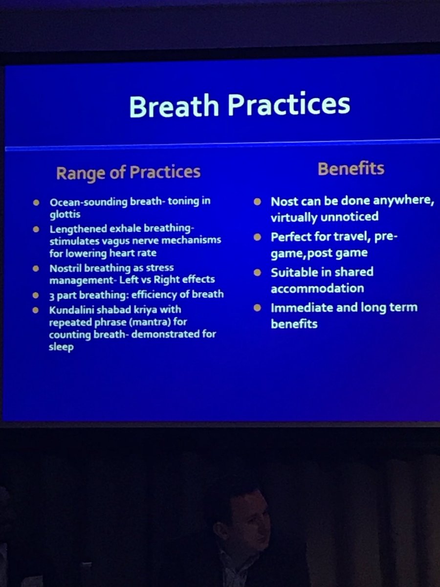 sportsdocrob's tweet photo. Yoga, Pilates, mindfulness, sleep strategies and stress coping mechanisms have a real role in the management of MSK pain of unknown cause and need to be explored more often with patients #londonsem18 https://t.co/oBoBduSfsm