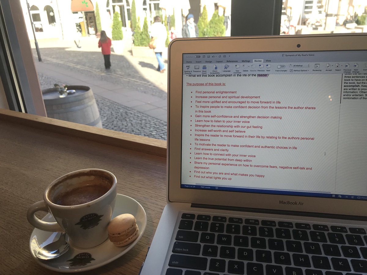 BMS_Trainer's tweet photo. Beautiful weather, coffee and working on my book proposal for “MY SOUL’S VOICE”. Can’t wait to birth this baby into the world. 😍📚🌎🙏💜☕️ #bookproposal #workingfromanywhere #writing #bookbirth #author #NewBook https://t.co/SVziYUlfE5