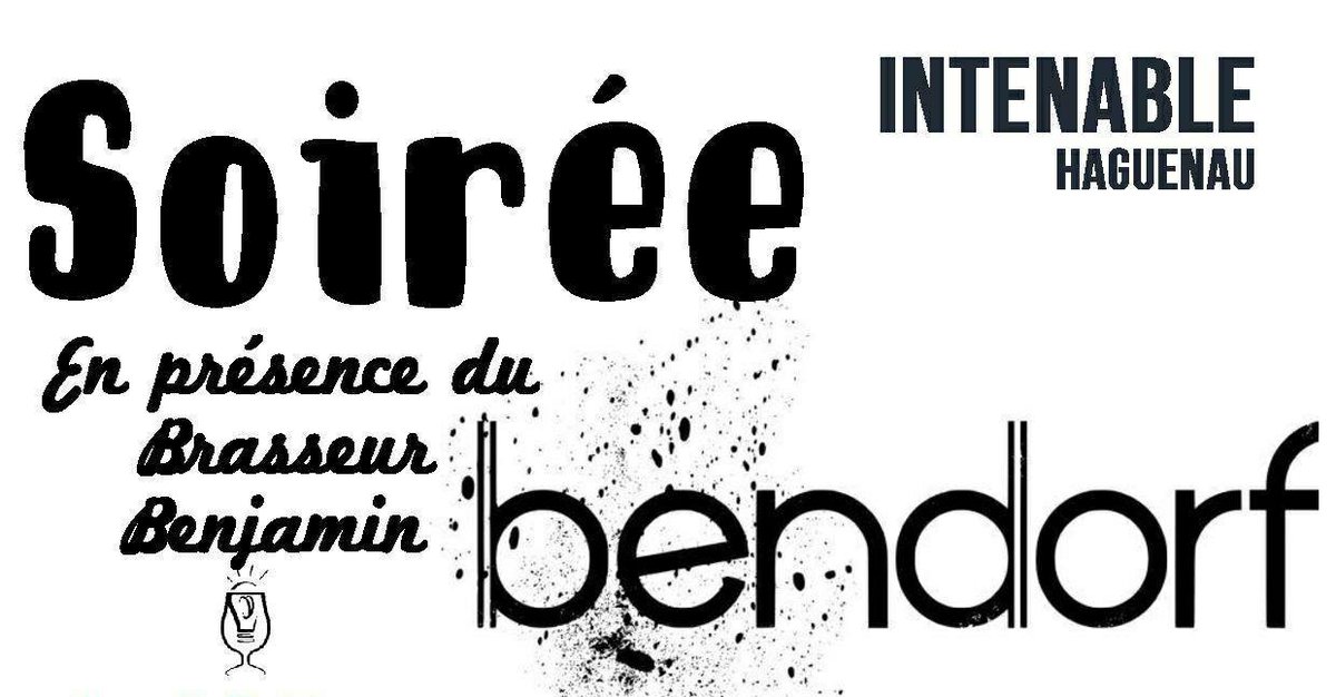 Jeudi soir, c'est à l'Intenable #Haguenau qu'on se rend avec nos #bières pour la soirée. Yes ! facebook.com/events/1630086…