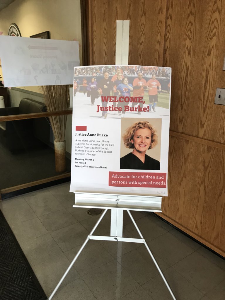 KestlerBrittney's tweet photo. We had a strong start to #50Respect Week! Thank you Justice Anne Burke for encouraging us to work hard and to accept help from peers and mentors in order to achieve the goals we set for ourselves! #207learn #207Now https://t.co/pS4w5ecQmF