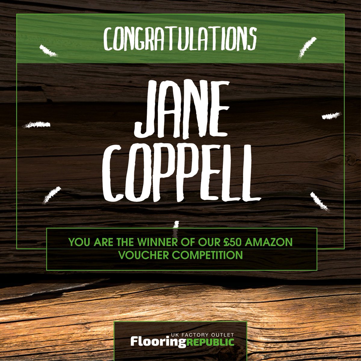 We are happy to announce that Jane Coppell over on our Facebook page won the £50 #Amazon voucher #competition! 

Keep your eyes peeled for more competitions coming very soon, and thank you to everyone that entered in record numbers!
