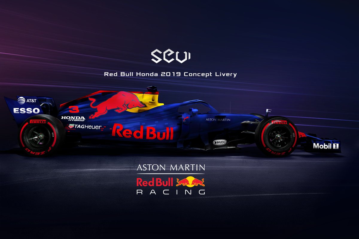 Sevigraphics After The Tense Relationship With Renault And Its B Team With Honda Engines Will There Be A New Era In 19 For Red Bull Red Bull Rb15 Livery Concept