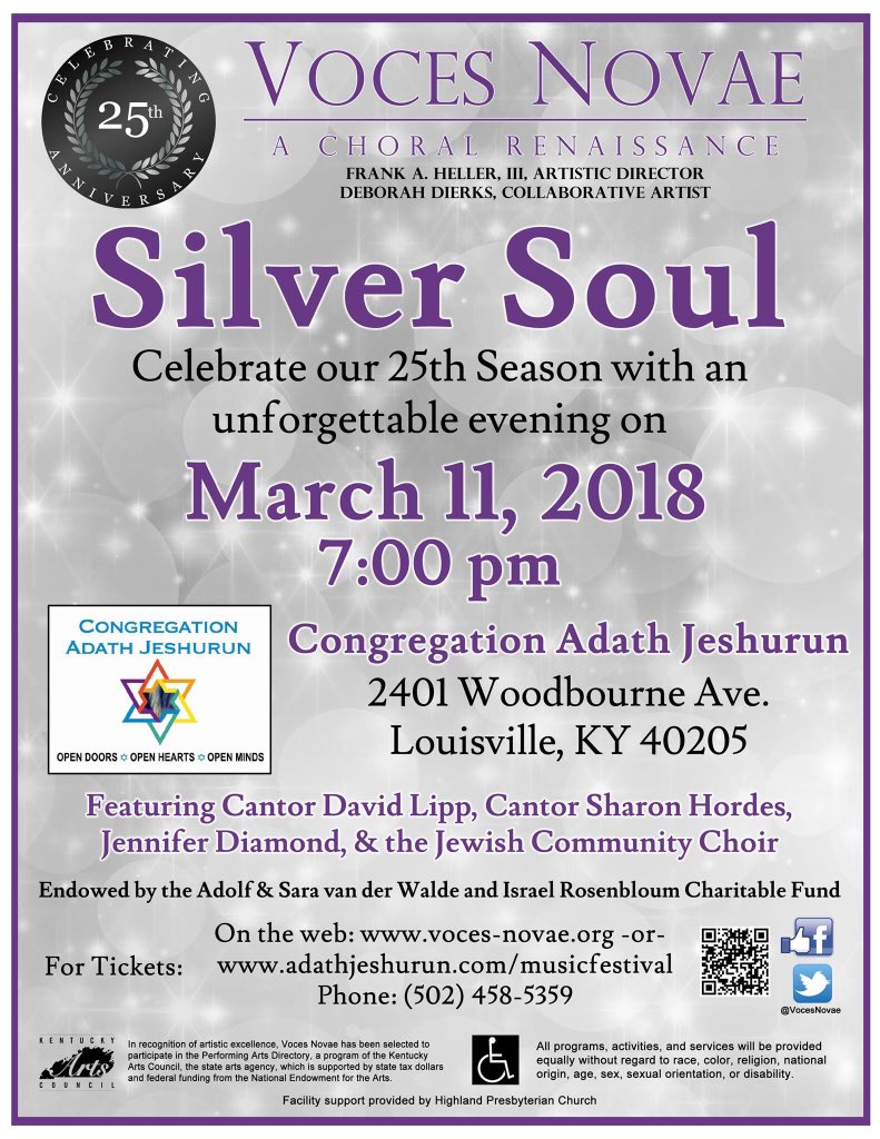 VocesNovae's tweet photo. Only 5 days until #SilverSoul.  Get tickets @ https://t.co/EShdy5lKs1 https://t.co/5o8AxvtXTU