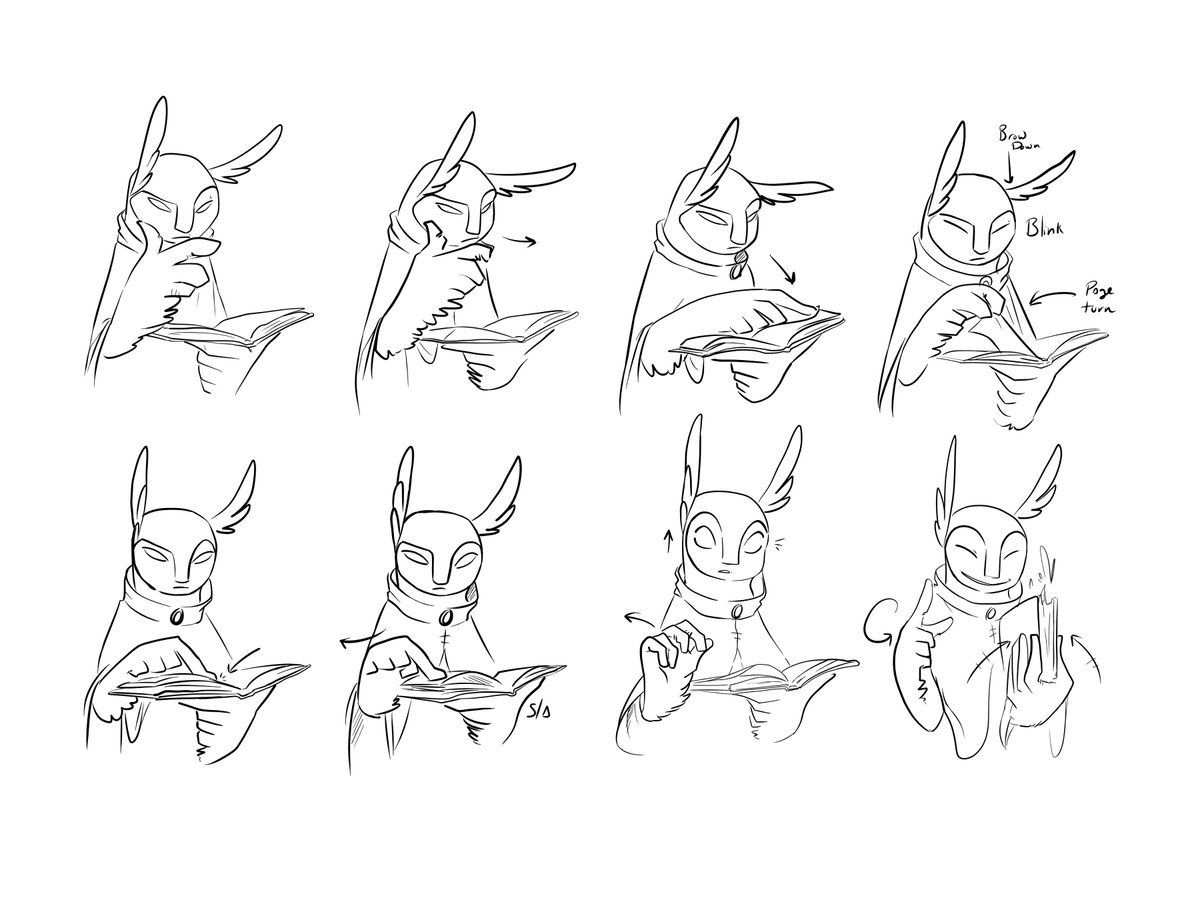scootbootlett's tweet photo. Some small animation roughs for the front of my book https://t.co/dyUtrAQJ7Q