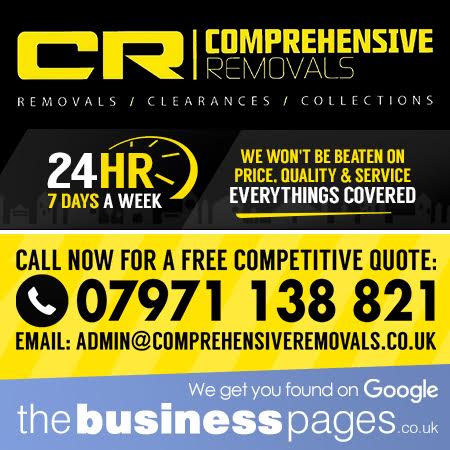 BusinessPagesUK's tweet image. @CompRemovals #Removals - Romford - Harold Wood - Ilford - Chelmsford - Gidea Park - Abridge - Collier Row - Chigwell - Barkingside - Hornchurch - Loughton - #Essex comprehensiveremovals.co.uk