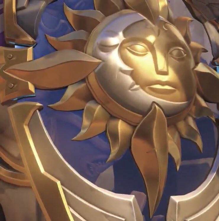 bizzargirl's tweet photo. I’m in love with that shield! 😍🌞🌜#Overwatch #Brigitte https://t.co/kyvq2I5Wio