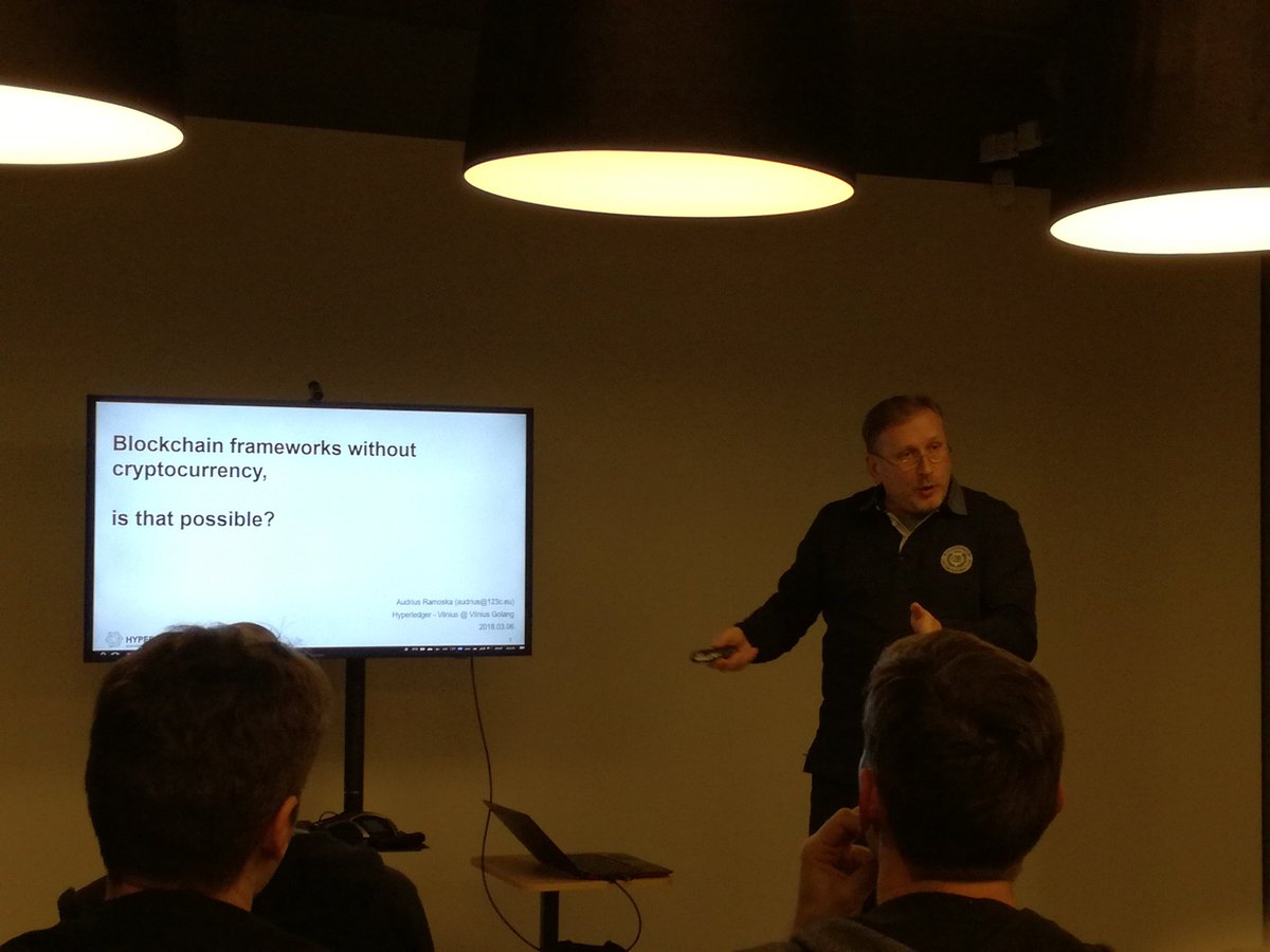 cornix_forever's tweet photo. @AudriusRamoska presenting #blockchain in to #golang developers. Let's broaden the horizons https://t.co/JVpT9XTwlo