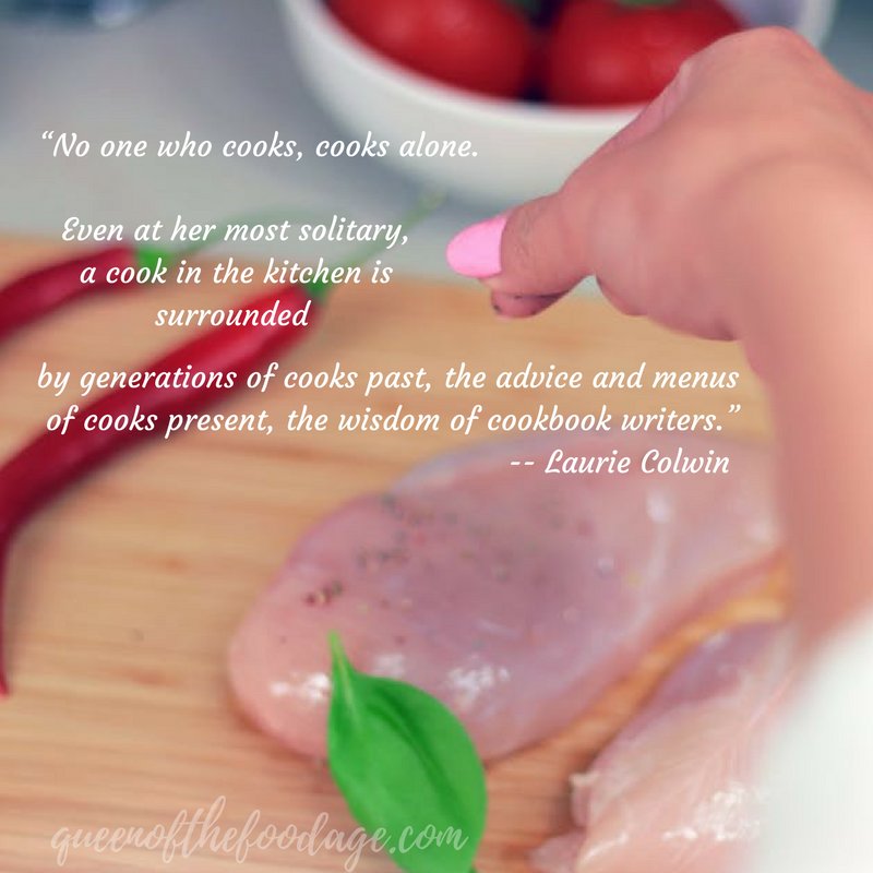 SouthviewKitch's tweet photo. This week's Quote of the Week: "No one who cooks, cooks alone. Even at their most solitary, a cook in the kitchen is surrounded by generations of cooks past, the advice and menus of cooks present, the wisdom of the cookbook writers." - Laurie Colwin https://t.co/bZDfI1nFuW