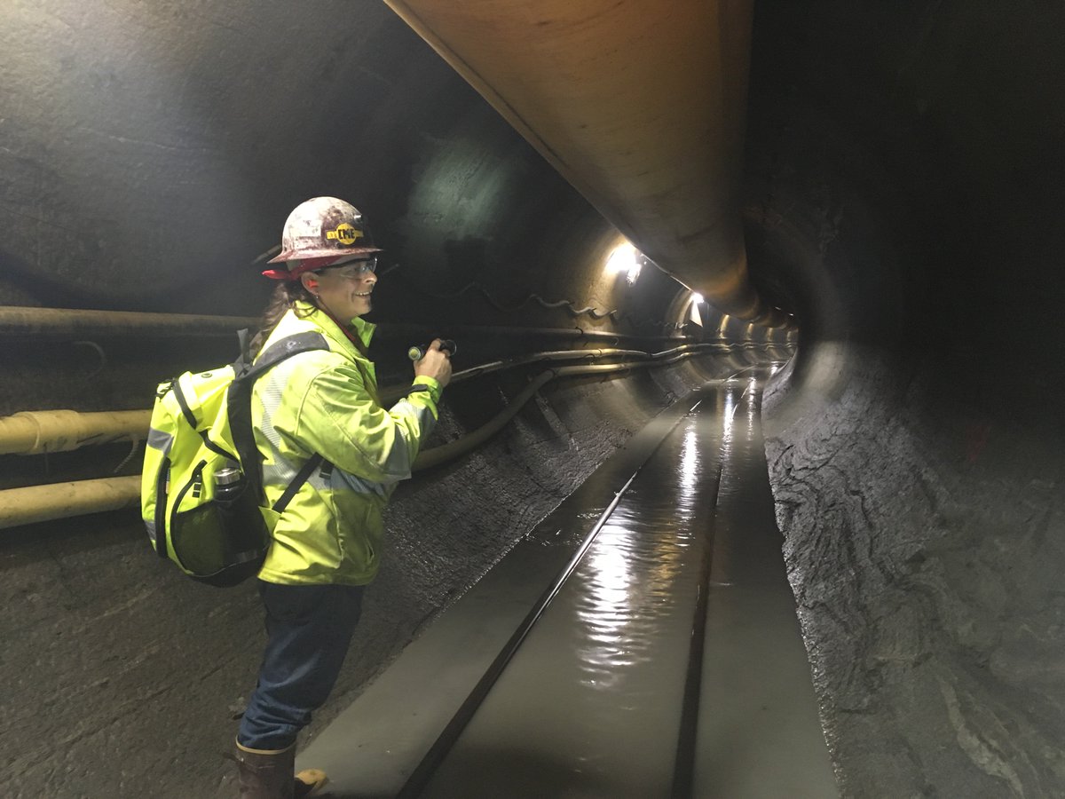ATLWatershed's tweet photo. Check out this photo of the tunnel lining evaluation. #WaterSupplyProgram https://t.co/ZL9IE9XBH0