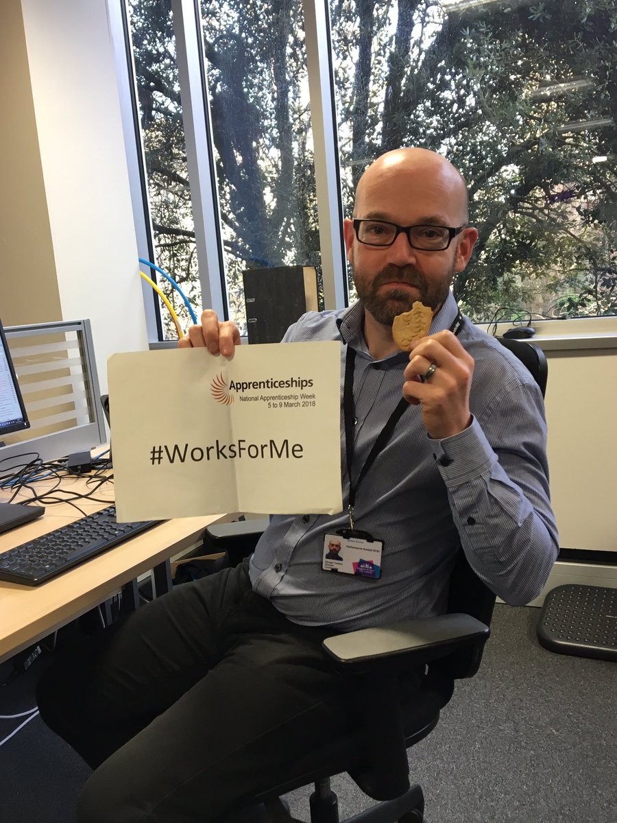 BHCCApp_PreEmp's tweet image. Here is one of our IT Degree Apprentices supporting National Apprenticeship Week. "Learning about bytes" #NAW2018 #WorksForMe @BPPUni @JamesDataMan