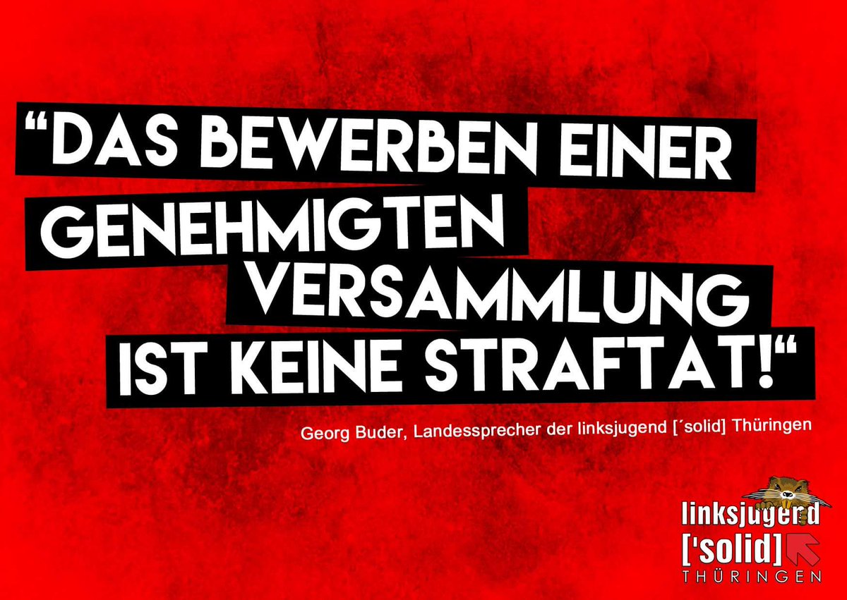 solidsdshgw's tweet photo. #Solidarität mit den Genoss*Innen in #Thüringen!

Bei einer #Razzia in #Erfurt wurden heute die Räumlichkeiten der @lisolidef durchsucht. Grund war ein Facebook-Post, der eine genehmigte Versammlung des lokalen #kurdischen Kulturvereins bewarb. (Bild via @linksjugend_th ) https://t.co/Z4kIWbCz5h