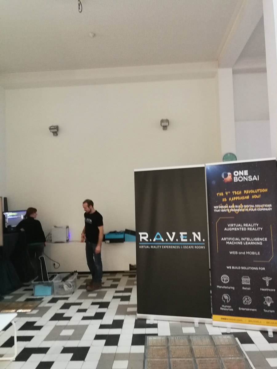 One_Bonsai's tweet image. We're ready for you! @ravenzaventem  and us are doing some #VR demos after the talk. Join the fun! 6 - 9.30pm @digityserbe #meetup #LocationBasedVR