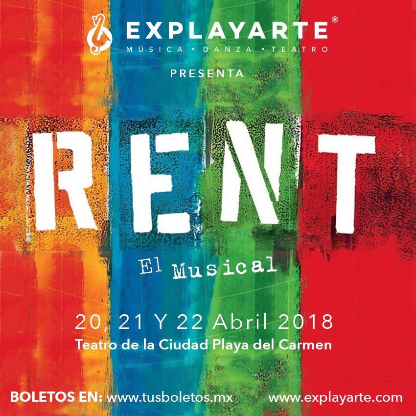 TwittPlaya's tweet photo. #Rent 20 21 y 22 abril en #playade en el @TeatroPDC  @explayarte @ForoExplayarte boletos https://t.co/4UUqBPVtie https://t.co/KOJogdSiG8