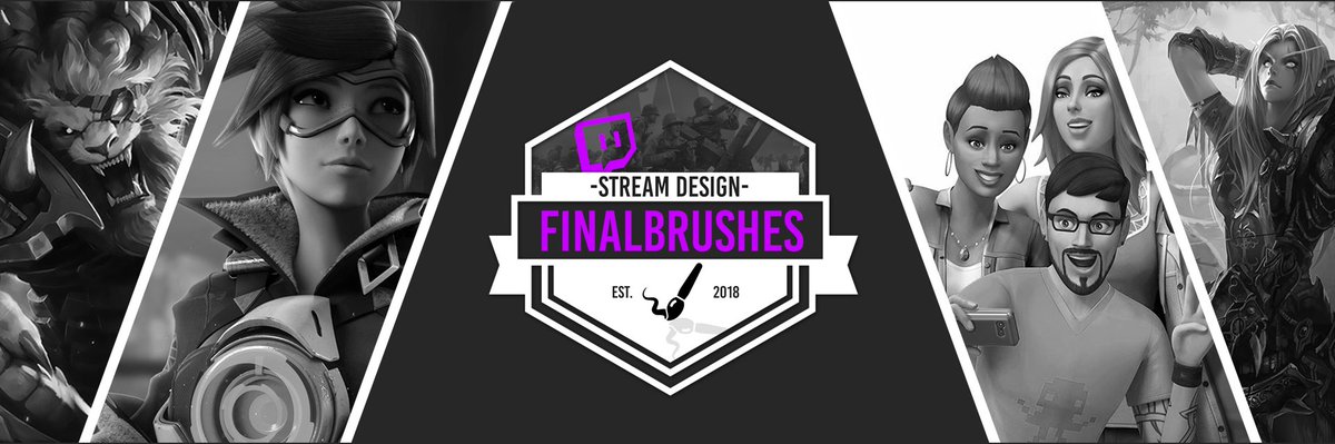 Finalbrushes's tweet image. Greetings from Germany! I am proud to present you FINALLY the new twitter channel @Finalbrushes . You can have a look at the full size image of the logo and the twitter banner. New works will be posted on this channel. Enjoy. #twitch #stream #supportsmallstreamers #gaming #thx